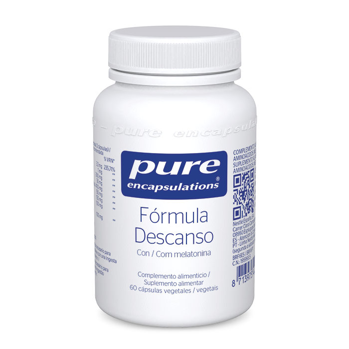 Complemento alimenticio Fórmula Descanso con Melatonina 60 cápsulas Pure Encapsulations.