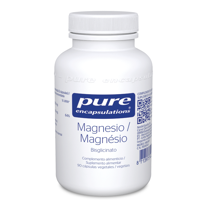 Complemento alimenticio Magnesio Bisglicinato 90 cápsulas Pure Encapsulations.
