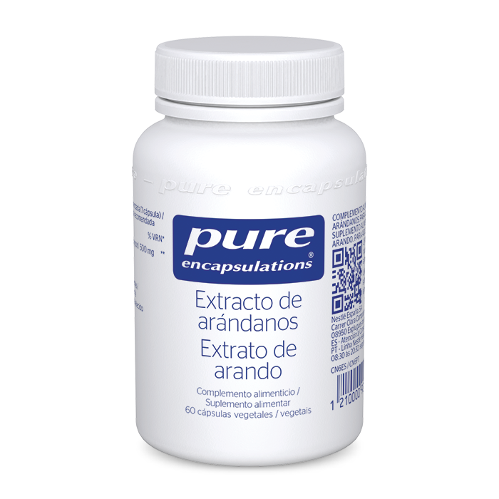 Complemento alimenticio Extracto de Arándanos 60 cápsulas Pure Encapsulations.