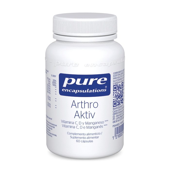 Complemento alimenticio Arthro Aktiv com Vitamina C, D y Manganeso 60 cápsulas Pure Encapsulations.