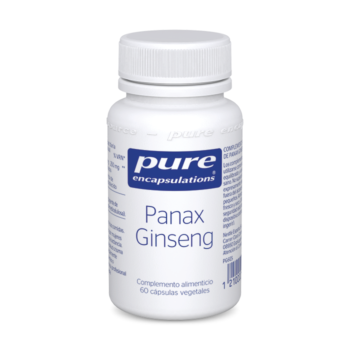 Complemento alimenticio Panax Ginseng 60 cápsulas Pure Encapsulations.