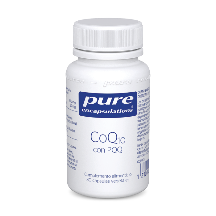 Complemento alimenticio CoQ10 con PQQ 30 cápsulas Pure Encapsulations.