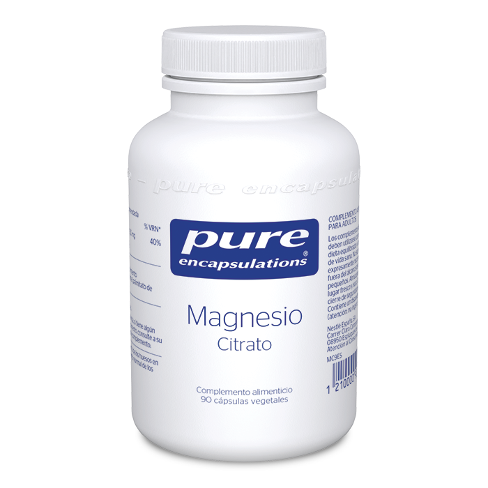 Complemento alimenticio Magnesio Citrato 90 cápsulas Pure Encapsulations.