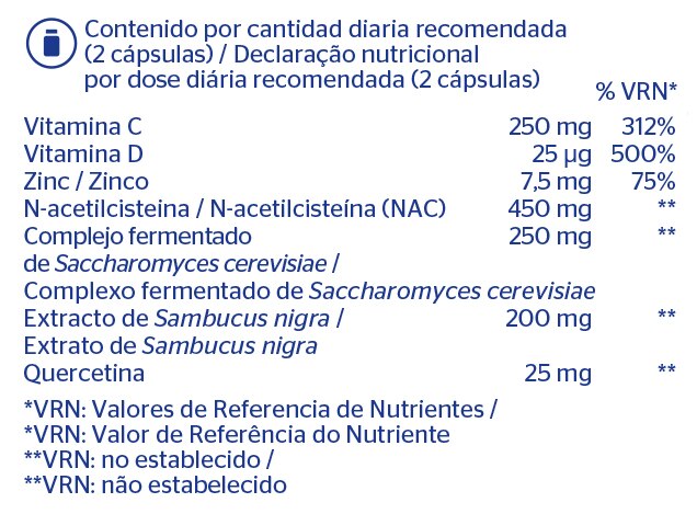 PDN6ES información nutricional